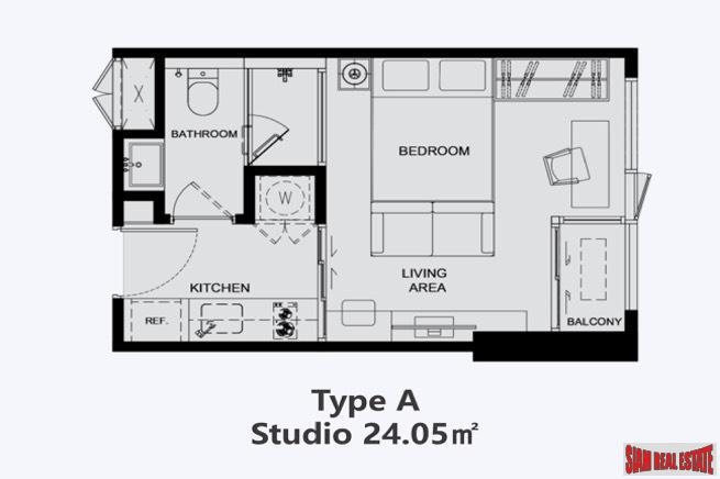 New 55 Storey Project with Ultra Modern Amenities in Phetchaburi - One Bedroom Studio - Thai Freehold Only-15