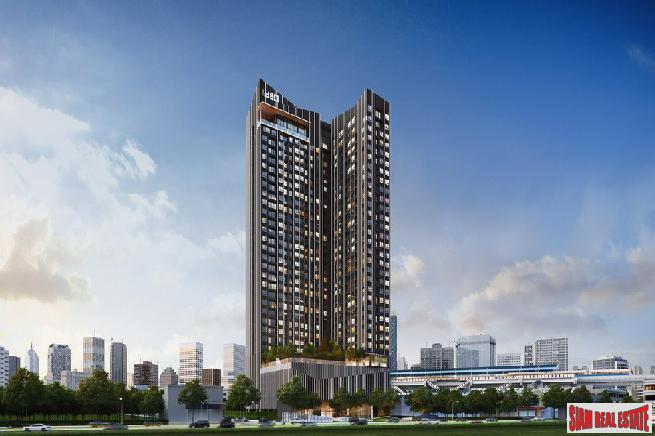 New High-Rise Condo in Construction by Leading Thai and Japanese Developers at Sukhumvit-Rama 4, Phra Khanong - 2 Bed Units-0