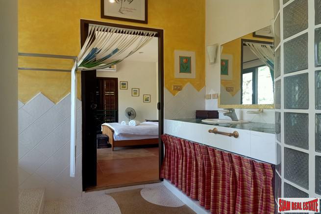 Large Private Four Bedroom House with Pool for Rent on One Rai of Land in Chalong