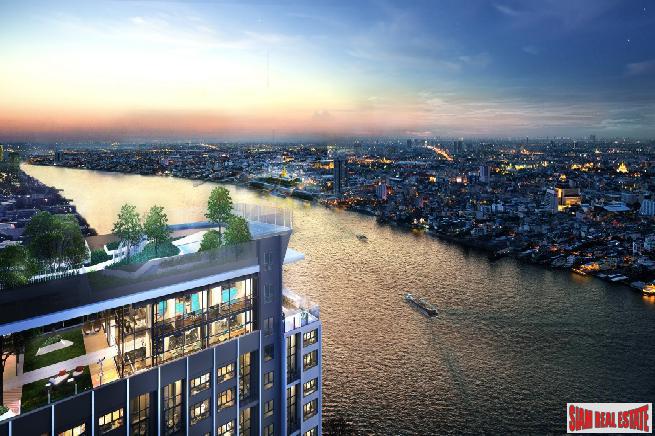 Nearing Completion is this High-Rise Riverside Smart Condo by Leading Thai Developer at Bang Phlat - Duplex Studio Units-1