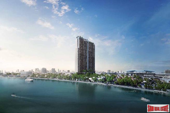 Nearing Completion is this High-Rise Riverside Smart Condo by Leading Thai Developer at Bang Phlat - 1 Bed Units