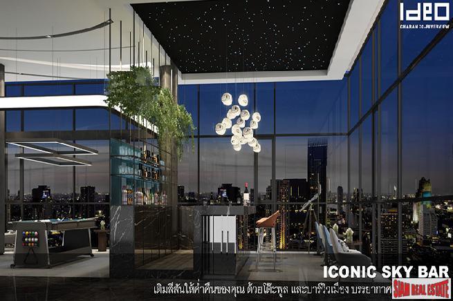 Nearing Completion is this High-Rise Riverside Smart Condo by Leading Thai Developer at Bang Phlat - 1 Bed Duplex Units-5