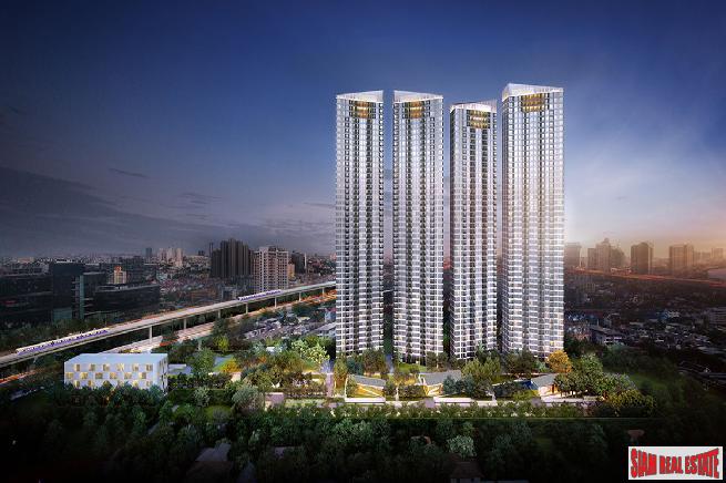 New Off-Plan Mega Project of Condos in Green Surroundings with River and City Views at Sukhumvit 64, Punnawithi - 2 Bed 45 sqm Units