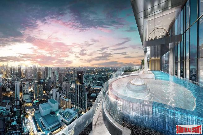 New Luxury High-Rise Condo with Amazing Facilities next to Santiphap Park and close to BTS Victory Monument - 2 Bed Units-1