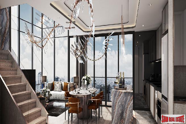 New Luxury High-Rise Condo with Amazing Facilities next to Santiphap Park and close to BTS Victory Monument - 2 Bed Units-7