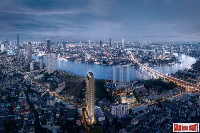 New Off-Plan Riverside High-Rise Condo at Charoennnakhon - 1 Bed Loft Units - Only 20% Down-Payment!-0