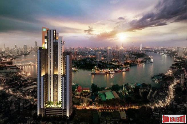 Newly Completed High-Rise Riverside Fully Furnished Condos at Charoen Nakhon, Bangkok - 1 Bed Plus Units