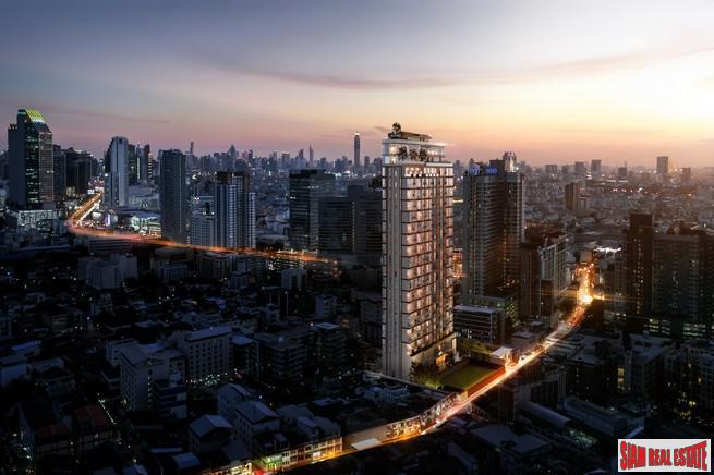Hot New Luxury High-Rise Condo at the New Central Business District next to MRT Huai Khwang - 1 Bed Plus Units - Free Full Furniture and Discount!-1