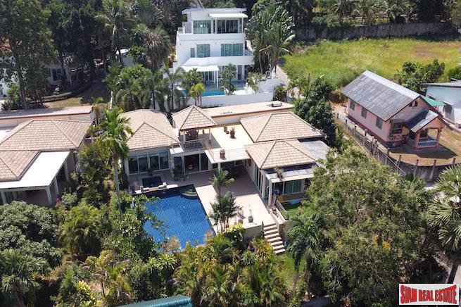 Spacious Single Storey Five Bedroom Pool Villa with Roof Terrace for Sale in Chalong