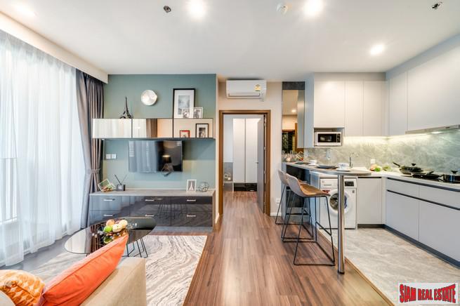 Ready to Move in Smart Green High-Rise Condos with Commercial District and IT Hub on Sukhumvit Road, BTS Punnawithi - 2 Bed Units-1