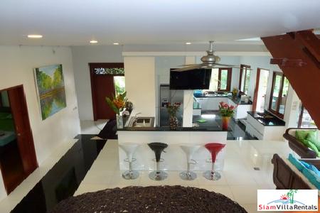 Beautiful Modern Teak House for Rent in the Nai Harn Hills